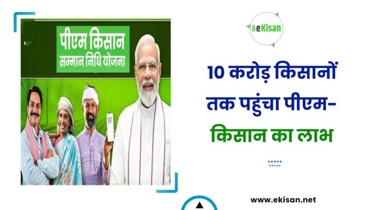10 करोड़ किसानों तक पहुंचा पीएम-किसान का लाभ