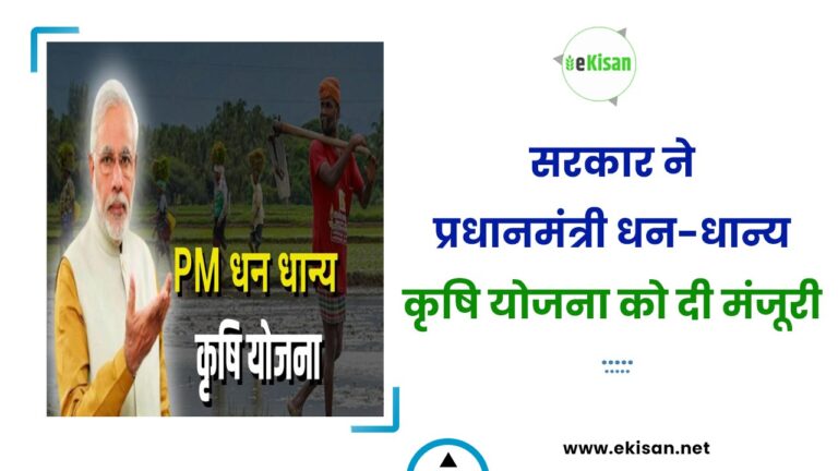 सरकार ने प्रधानमंत्री धन-धान्य कृषि योजना को दी मंजूरी