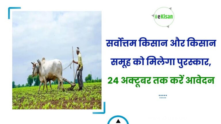 सर्वोत्तम किसान और किसान समूह को मिलेगा पुरस्कार, 24 अक्टूबर तक करें आवेदन