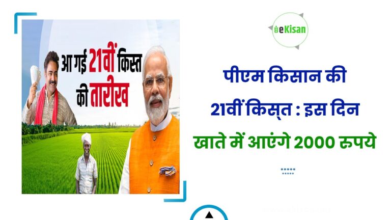 पीएम किसान की 21वीं किस्‍त : इस दिन खाते में आएंगे 2000 रुपये