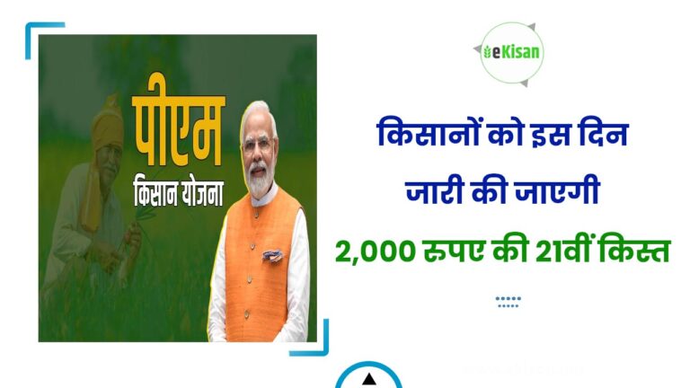 किसानों को इस दिन जारी की जाएगी 2,000 रुपए की 21वीं किस्त