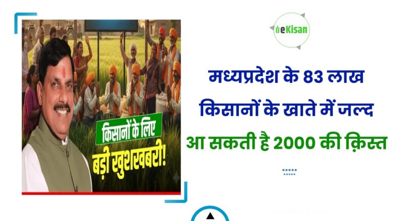 मध्यप्रदेश के 83 लाख किसानों के खाते में जल्द आ सकती है 2000 की क़िस्त