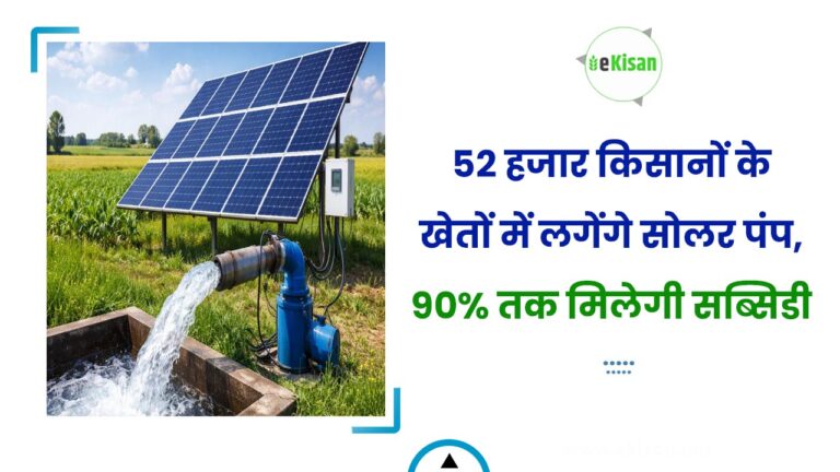 52 हजार किसानों के खेतों में लगेंगे सोलर पंप, 90% तक मिलेगी सब्सिडी