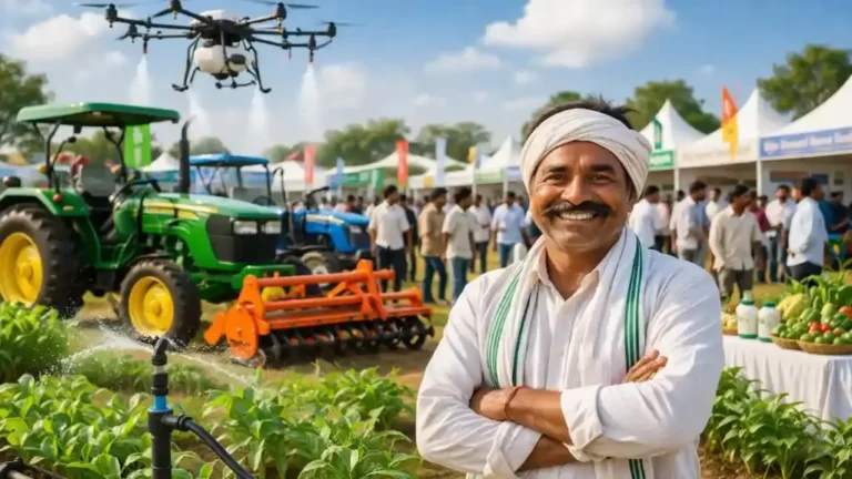 किसान सीधे देखेंगे ड्रोन, स्मार्ट फार्मिंग और आधुनिक मशीनों का प्रदर्शन