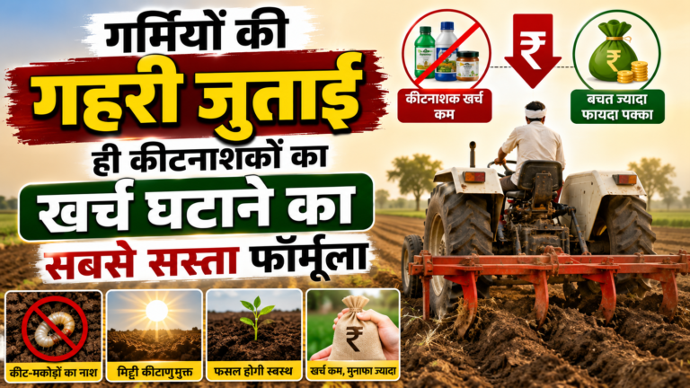 गर्मियों की गहरी जुताई ही कीटनाशकों का खर्च घटाने का सबसे सस्ता फॉर्मूला