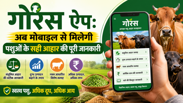 गोरस ऐप: अब मोबाइल से मिलेगी पशुओं के सही आहार की पूरी जानकारी