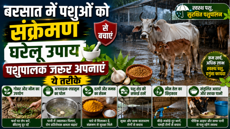 बरसात में पशुओं को संक्रमण से बचाएंगे घरेलू उपाय, पशुपालक जरूर अपनाएं ये तरीके