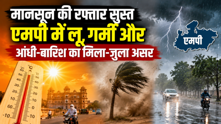 मानसून की रफ्तार सुस्त, एमपी में लू, गर्मी और आंधी-बारिश का मिला-जुला असर