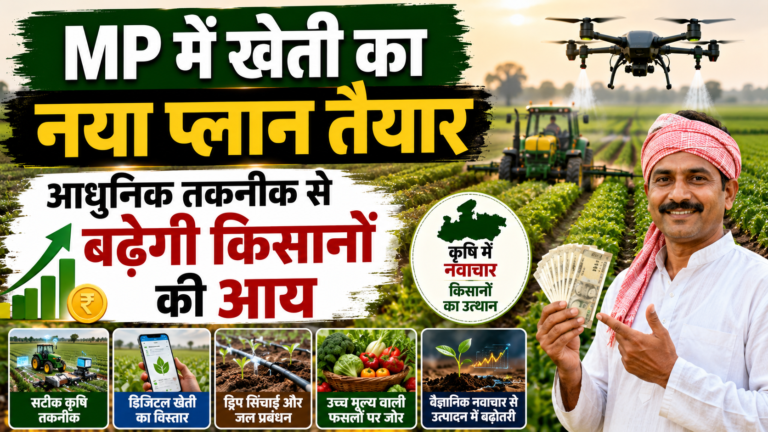 MP में खेती का नया प्लान तैयार, आधुनिक तकनीक से बढ़ेगी किसानो की आय