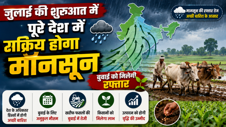 जुलाई की शुरुआत में पूरे देश में सक्रिय होगा मॉनसून, बुवाई को मिलेगी रफ्तार